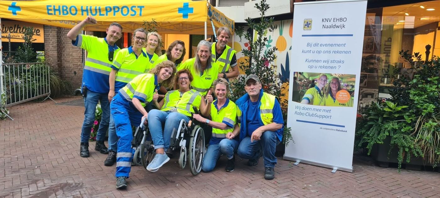 EHBO-vrijwilligers tijdens de Feestweek